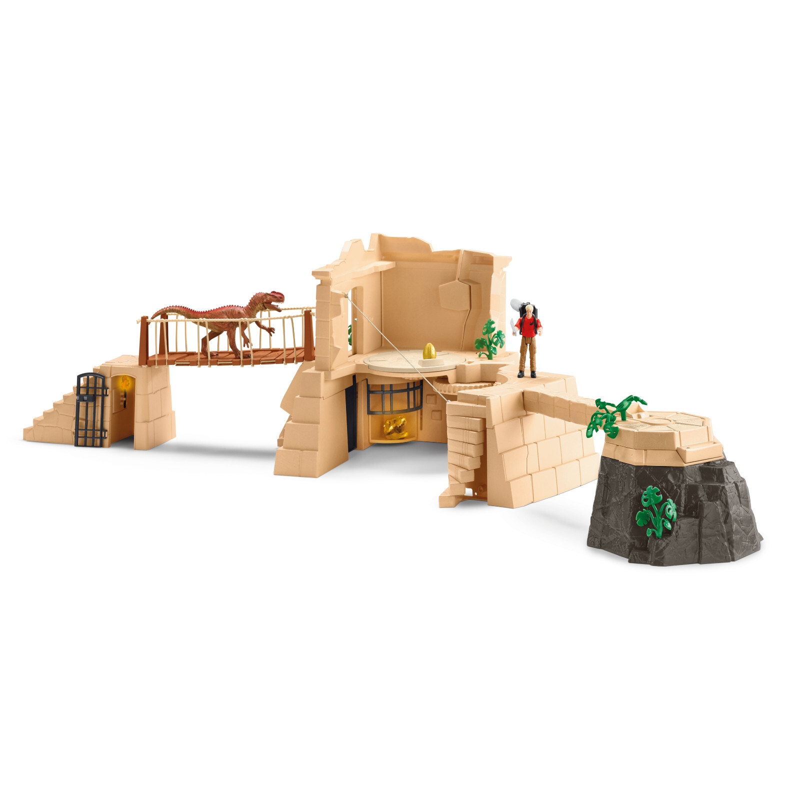Schleich 42657 Adventure in Dino Temple Conquest Dinosaurs toy Dinosaur playset
