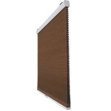 Coffee Privacy Light Filtering Cordless Cellular Shades Window Blinds- 32" W X