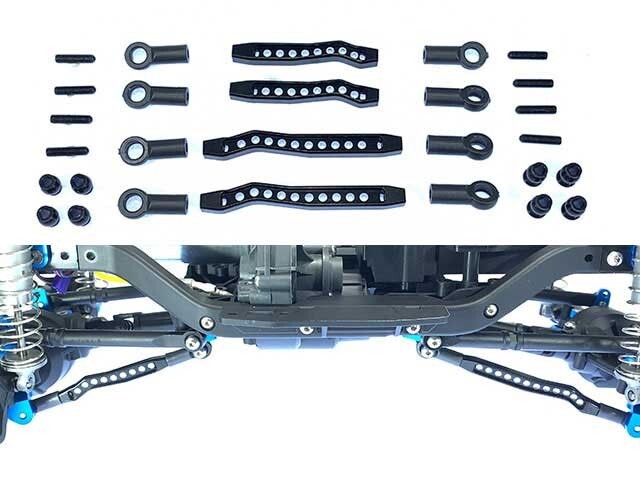 Tamiya CC-02 Square SCC-31 Aluminum Front Rear Lower Arm Set