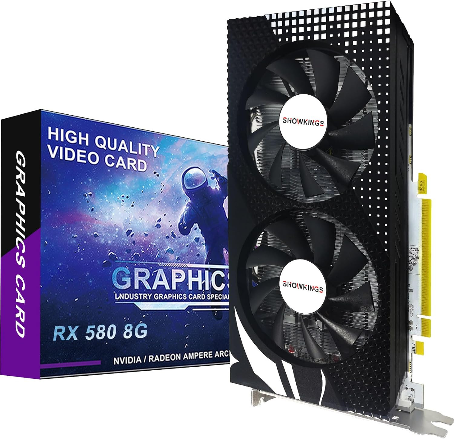 Radeon RX 580 8GB Graphics Card 256Bit GDDR5 AMD HDMI Dvi-Output Video Card