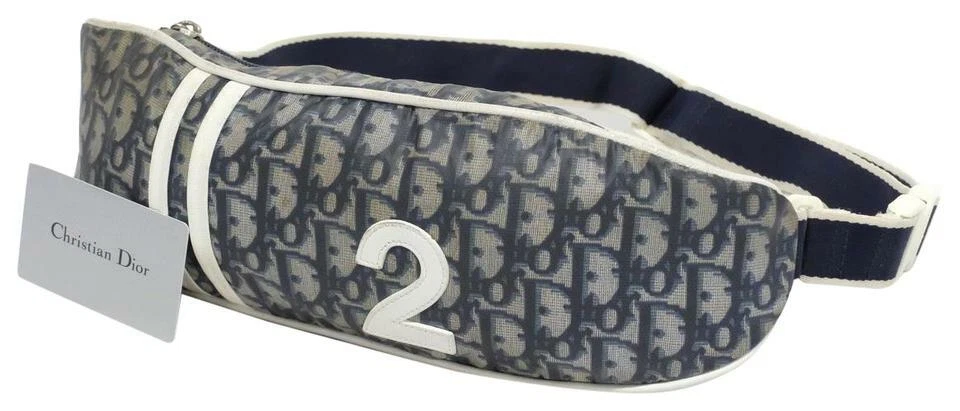 Trotter monogramme bleu marine Dior No. Pack de 2 sacs taille Bumbag Fanny 241489