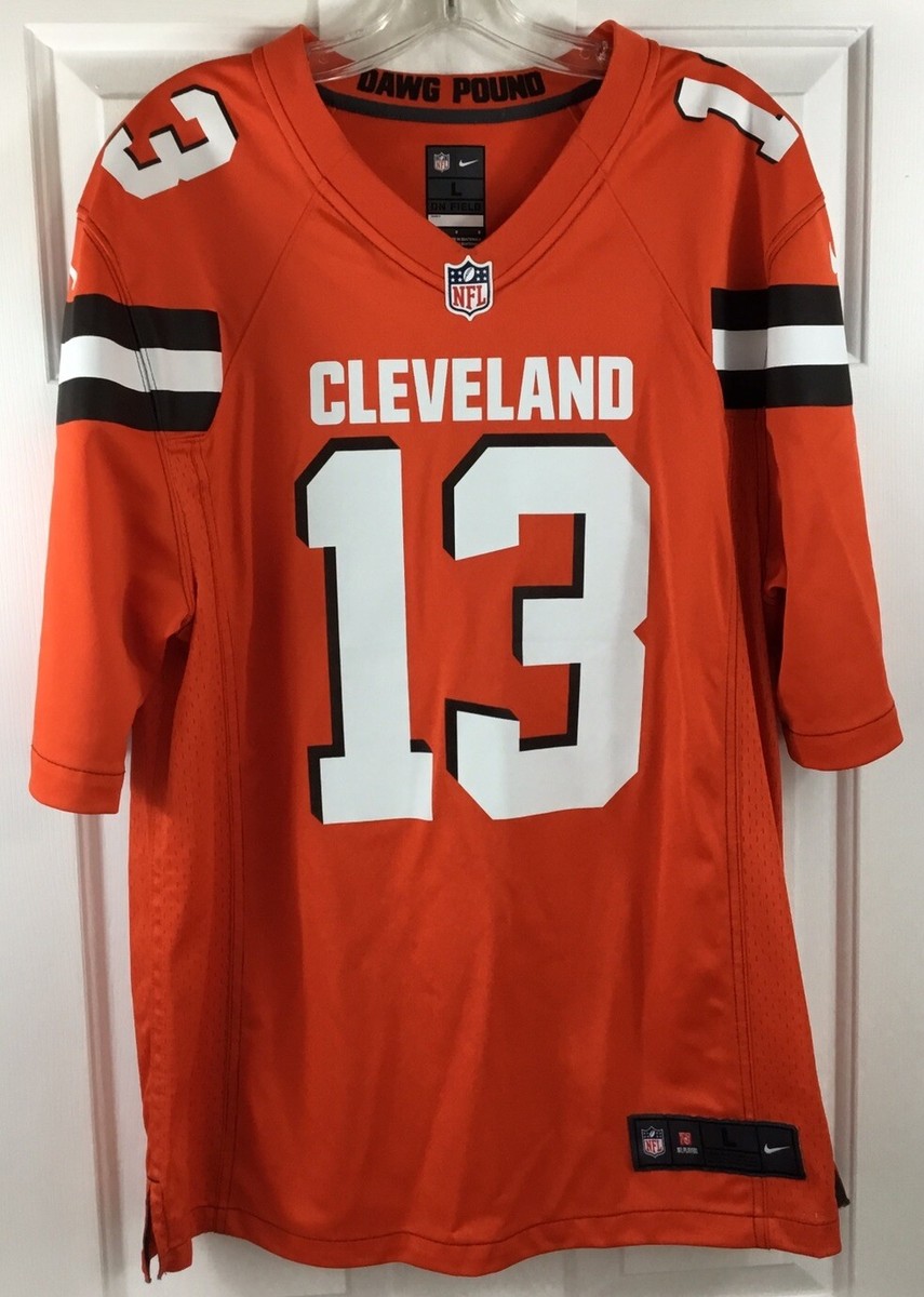 Nike OBJ Odell Beckham Jr #13 Cleveland Browns Jersey Men's L