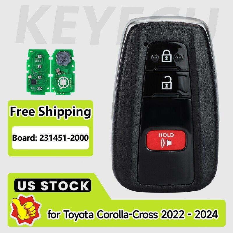 New Smart Key for Toyota Corolla-Cross 2022-2024 Remote Fob HYQ14FBN 231451-2000