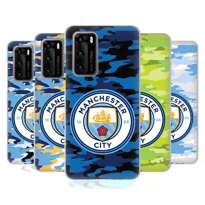 OFFICIAL MANCHESTER CITY MAN CITY FC BADGE CAMOU GEL CASE FOR HUAWEI PHONES 4