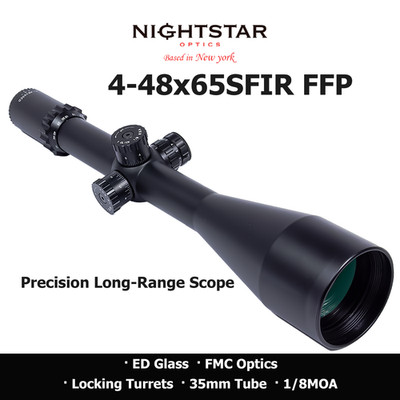 NIGHTSTAR 4 48×65ED SFIR FFP  Precision Long-Range Riflescope, 35mm Tube