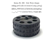 No. 356 Roman Blickensderfer Typewriter Typewheel Antique 5 6 7 8 9 Type Wheel