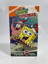 SpongeBob SquarePants Christmas VHS Tape Nickelodeon 2003 Holiday Cartoon Show