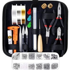 Jewelry Making Supplies Kit with Tools Wires Findings for Jewelry Repair
