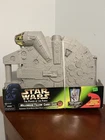 Star Wars POTF Millennium Falcon Carry Case w/ Imperial Scanning Trooper *NEW*