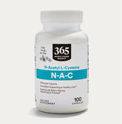365 Whole Foods Market NAC 500mg Antioxidant Liver Health 100 Caps Exp 05/28