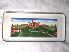 Villeroy & Boch Naif Village Scene 13.5" Sandwich Tray