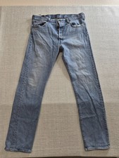 Levi's 501 Jeans Men 36x34 Blue Denim Preppy Button Up Straight Leg Outdoor Wear