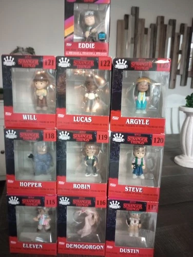 Stranger Things Mini Funko Pop Complete Set Season 4 + Eddie