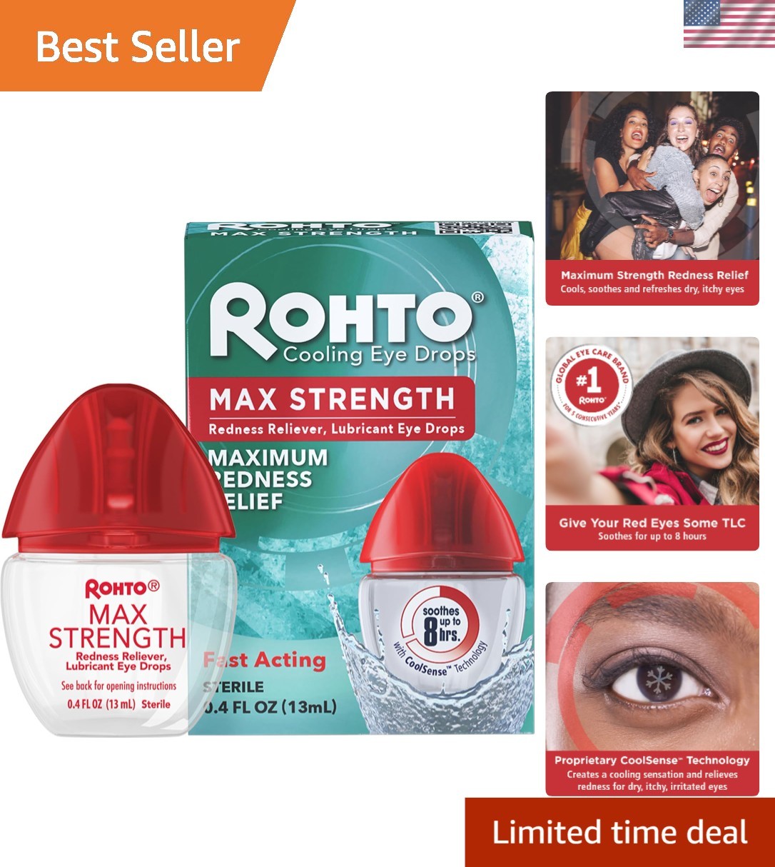 - 8 Hour Relief For Red, Dry, Itchy Eyes, 0.4 Fl Oz