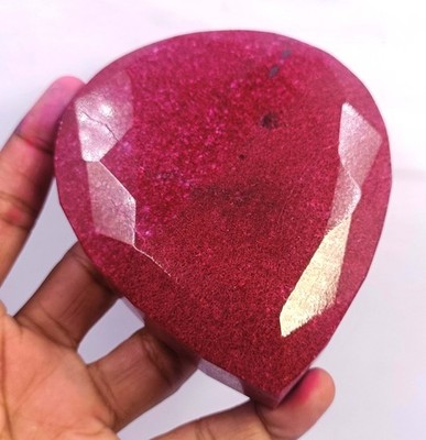 3200 Ct Natural Red Ruby Pear Shape Big Stone Certified Loose Gemstone 6MGA