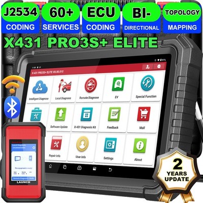LAUNCH X431 PRO3S+ ELITE PRO 5 KFZ OBD2 Diagnosegerät J2534 ECU Programm Coding