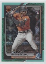 2024 Bowman Chrome Mega Box Aqua Mojo Refractor 178/299 Marco Luciano #43 o9a
