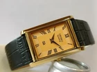 VINTAGE SEIKO SLIM QUARTZ LIGHT ORANGE DIAL JAPAN MEN'S WORKING DRESS WATCH