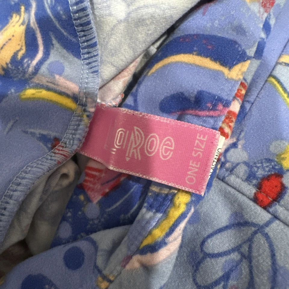 Leggings LuLaRoe Azul Rojo Blanco Mickey Mouse Para Mujer Talla Única Usados Foto 4 de 4