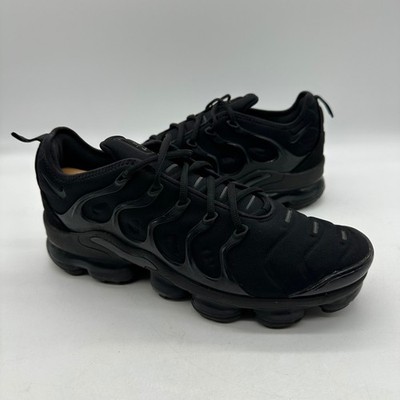Nike Air VaporMax Plus 924453-004 Mens Size 9.5 Shoes Triple Black Sneakers