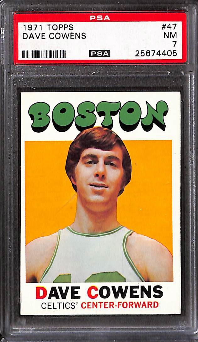 1971 TOPPS #47 Dave Cowens PSA 7 NM 25674405