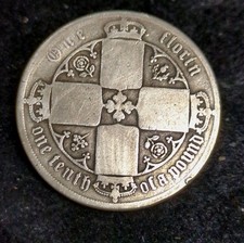 1873 Gothic Victorian Silver Florin