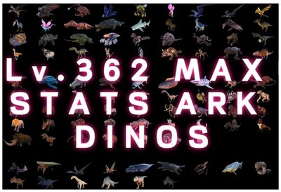 Great Value/Mix & Match/ARK Ascended /362Lvl Max Stat Dinos  PVE/PC/XBOX/PS5