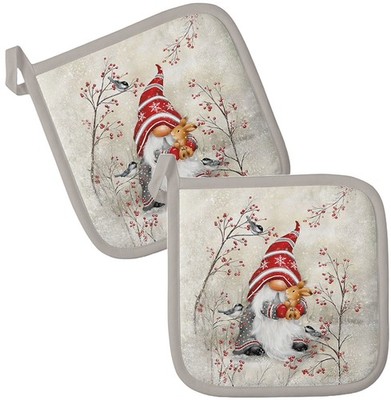 AMBIENTE Topflappen 2-teilig hitzebeständig wattiert Untersetzer ca.20x20cm NEU