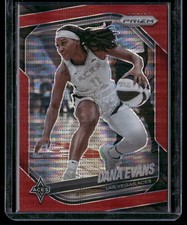 2025 Panini Prizm WNBA #33 Dana Evans Red Pulsar Prizms #/299