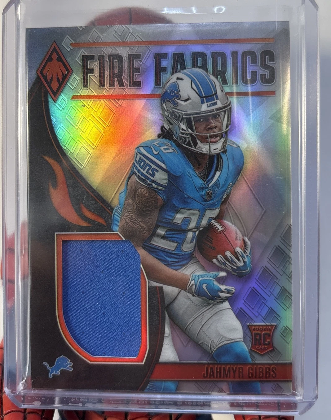 Jahmyr Gibbs Panini Phoenix Fire Fabrics #FIRE18 Base