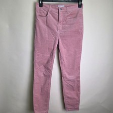 Loft Pink Corduroy Straight Leg Pants Size 6