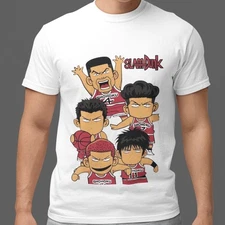 Slam Dunk Shohoku Team Anime Basketball Tee Sakuragi Rukawa Miyagi Akagi Mitsui