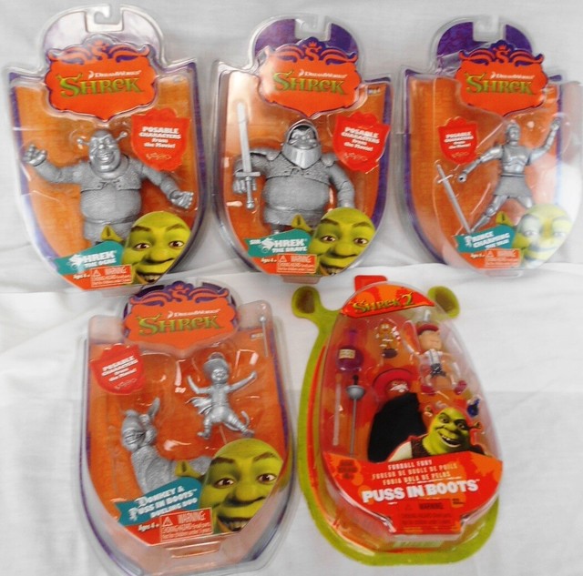 Shrek Complete Set of 4 Figurines + Extra MOC MIB | eBay