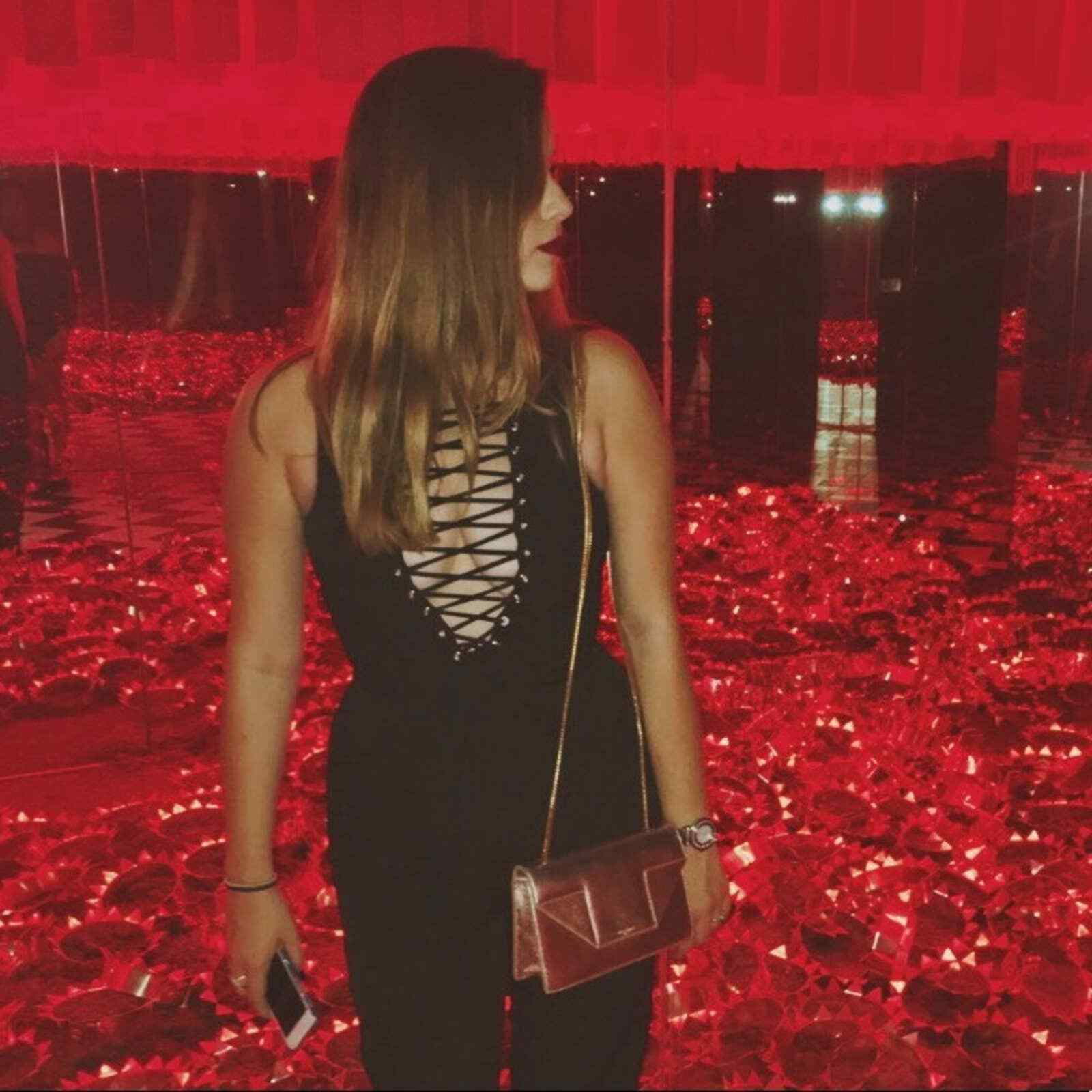 Borsa a tracolla YSL Saint Laurent 100% autentica donna mini Betty oro rosa