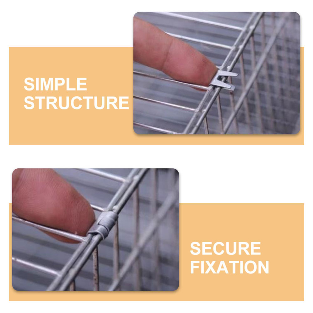 300pcs Wire Cage Clips Rabbit Cage Clips Cage Building Clips for Pigeon