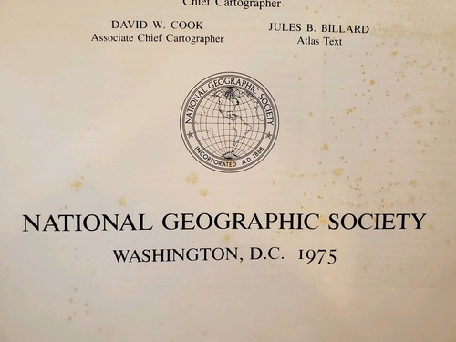 1975 NATIONAL GEOGRAPHIC atlas of the world hardcover - Picture 8 of 12