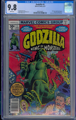 GODZILLA #1 CGC 9.8 WHITE PAGES MARVEL 1ST SERIES 1977 KING OF THE MONSTERS