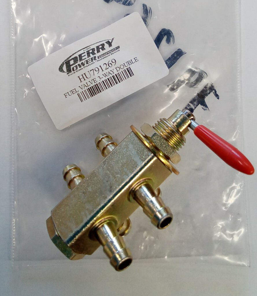 New Genuine OEM Hustler 3-Way Double Fuel Valve 791269 for Super Z