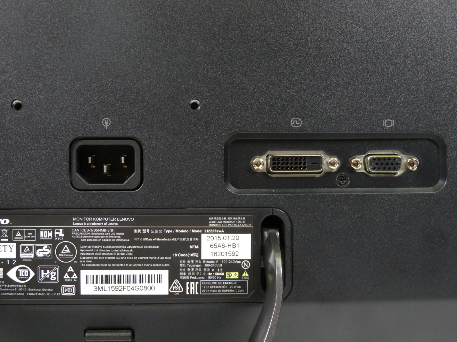 Lenovo LI2223swA купить в Америке, лот 
