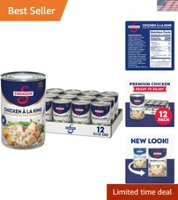 12 Cans of Chicken a la King (10.5 oz Each) - No Antibiotics, Ready in Minutes