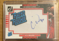 2014-15 Donruss Rated Rookie Signature Patch  C.J. WILCOX RC #RR-CJW LA CLIPPERS