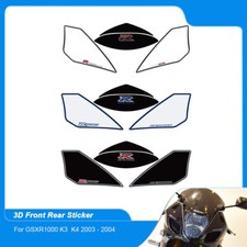 Protector calcomanía adhesiva de gel 3D para Suzuki GSXR1000 K3,K4 2003-2004