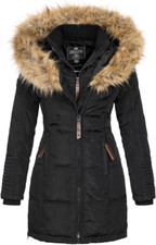 Geographical Norway Womens Parka-black-uk 16