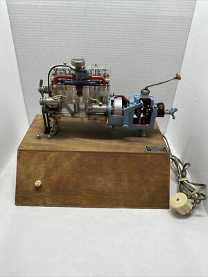 VINTAGE RARE Werner Degener Lehrmittel GmbH Cutaway German Engine Teaching Aid