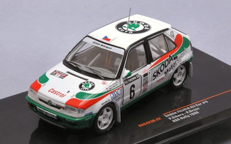 Skoda Felicia Plastique Kit Voiture #6 Rac Rally 1996 Sibera / Gross 1:43 Model - Photo 1/1