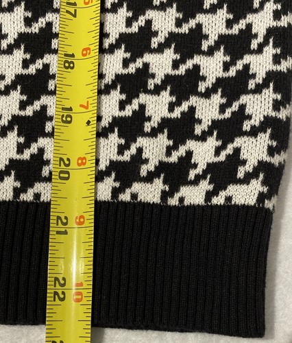 Kim Rogers Petite Black& White Herringbone Sweater Pullover,Sz PS,Chest 33” Cozy - Picture 9 of 11