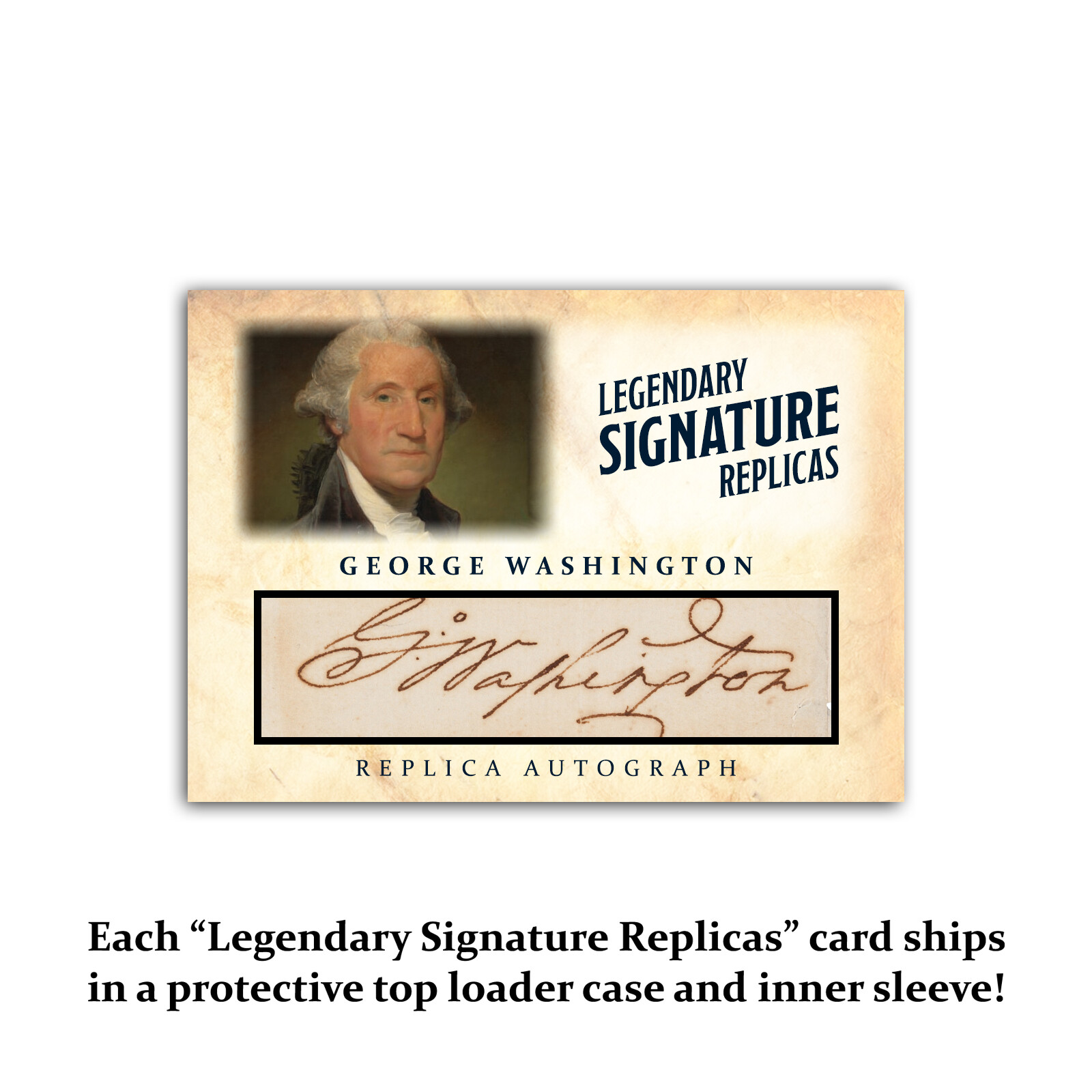 Washington ACEO Autograph Collectible Replica Presidential