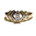 14k yellow gold .53ct SI1 H princess diamond engagement ring 3.7g ladies 7 — photo 2