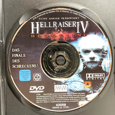 HELLRAISER IV: BLOODLINE  (1996) DVD Horror Sci-Fi - PAL Region 2 *Disc Only*