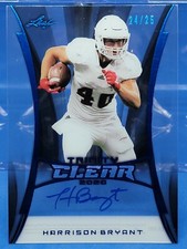 2020 Leaf Trinity Clear Harrison Bryant #'d 24/25 Blue RC Rookie Autograph AUTO
